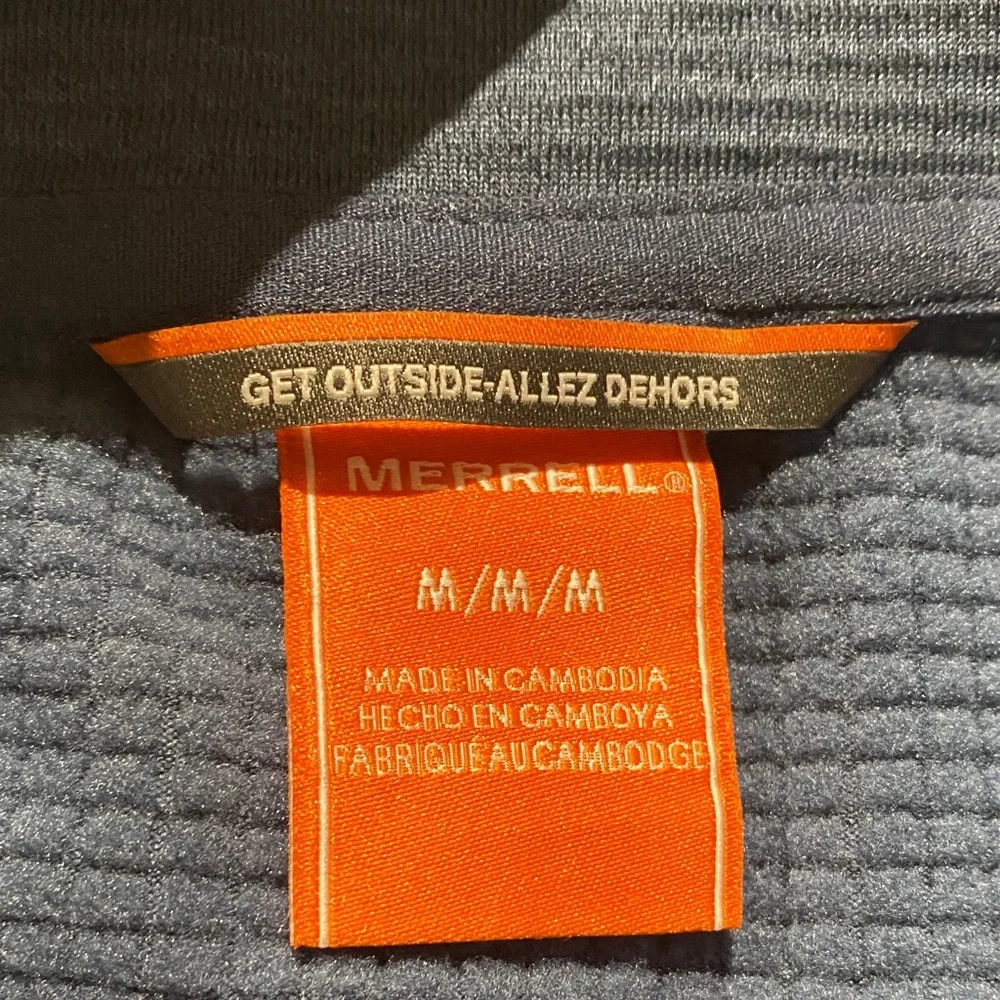 Merrell Blue Lightweight‎ Quarter Zip Pullover-NWOT